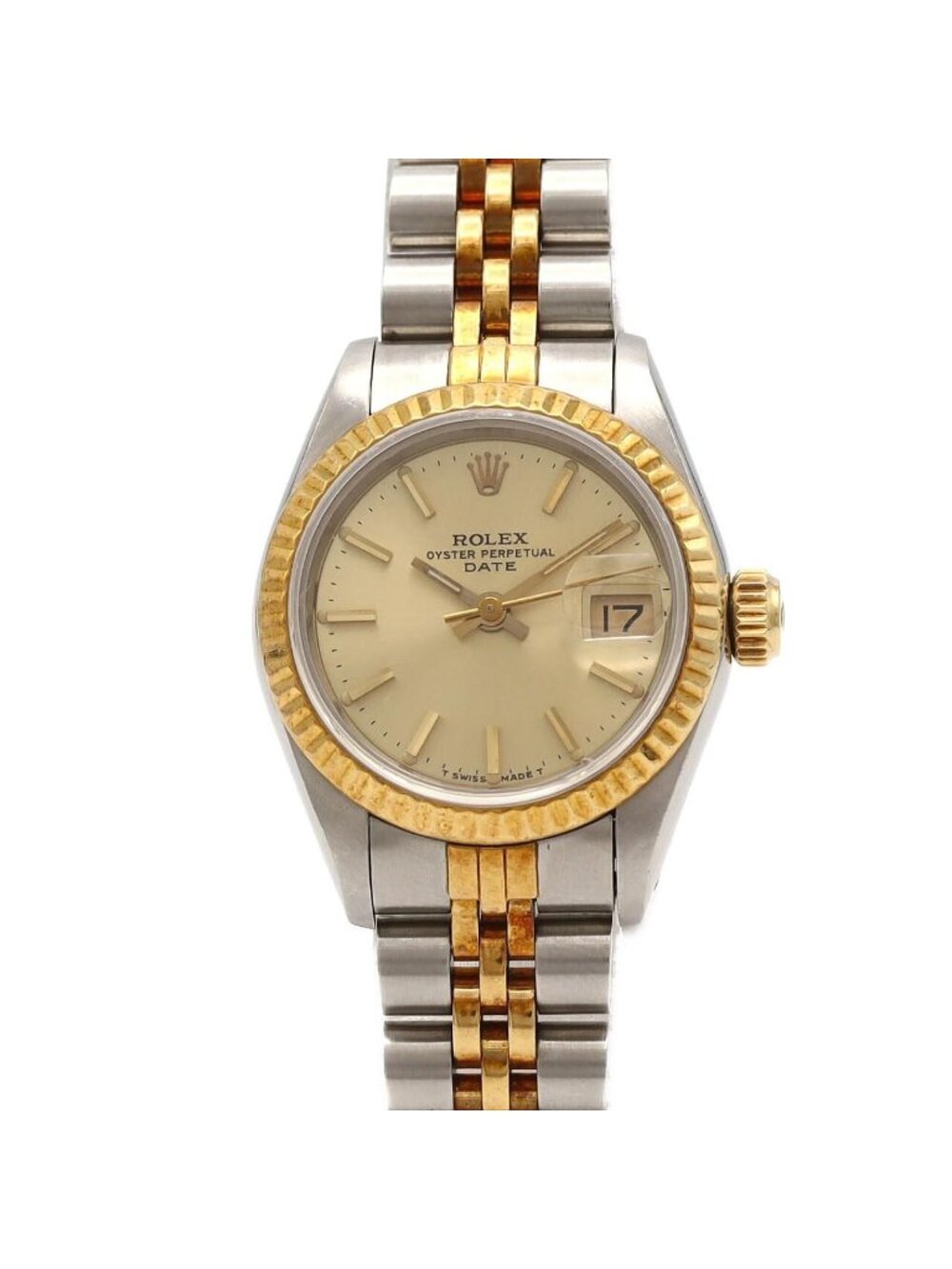 Rolex Oyster Perpetual Date Stainless Steel Yellow Gold Automatic